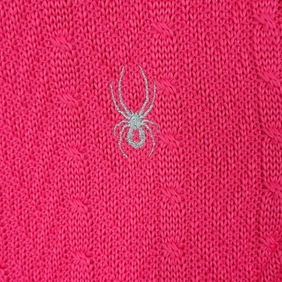 Spyder Core Sweater Jacket Size XS Full Front Zip Pockets Fleece Lined Dark Pink - Picture 3 of 14